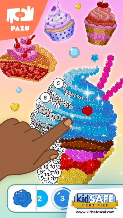 Color by number games for kids screenshot 1