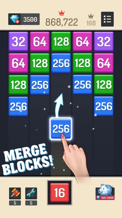 Merge Block - Number Puzzle screenshot 2