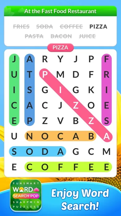 Word Search Pop: Brain Games screenshot 1