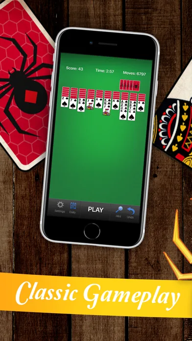 Classic Spider Solitaire Cards screenshot 2