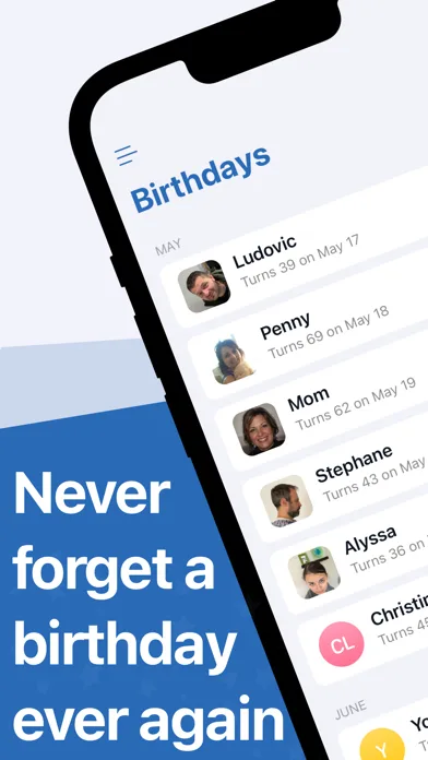 Birthday Reminder & Countdown screenshot 1