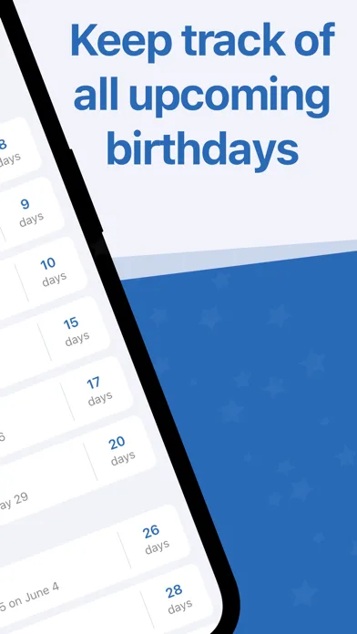 Birthday Reminder & Countdown screenshot 2