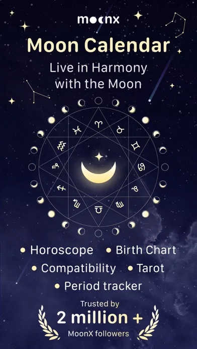 Moon Calendar — MoonX screenshot 1