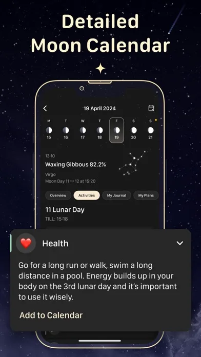 Moon Calendar — MoonX screenshot 3