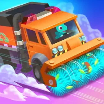 Dinosaur Garbage Truck Games screenshot 4