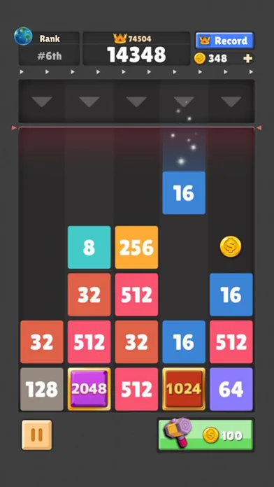 Drop The Number : Merge Puzzle screenshot 1