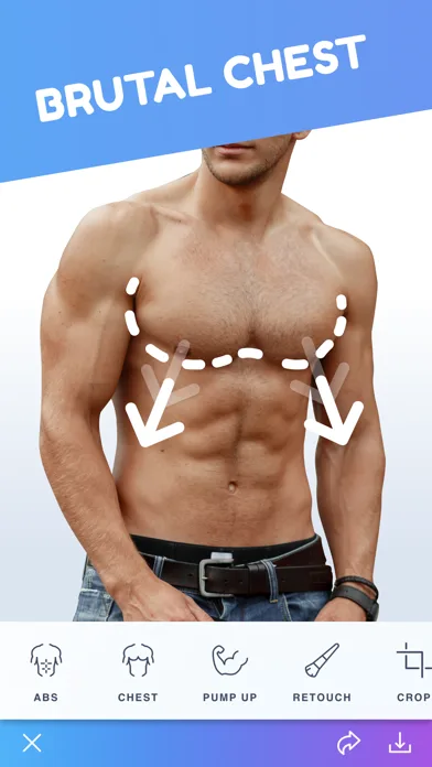 Body Tune for Men－Photo Editor screenshot 2