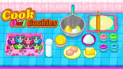 Cooking owl cookies game screenshot 1