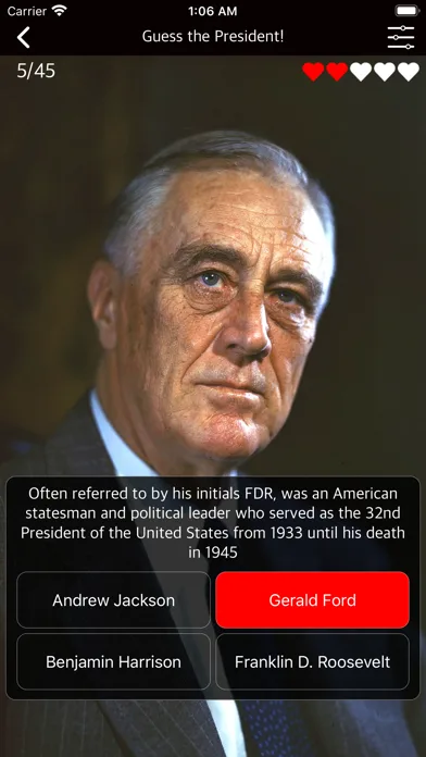 US President Political History screenshot 4
