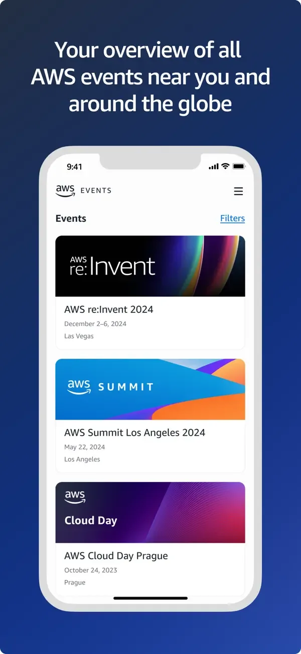AWS Events screenshot 1