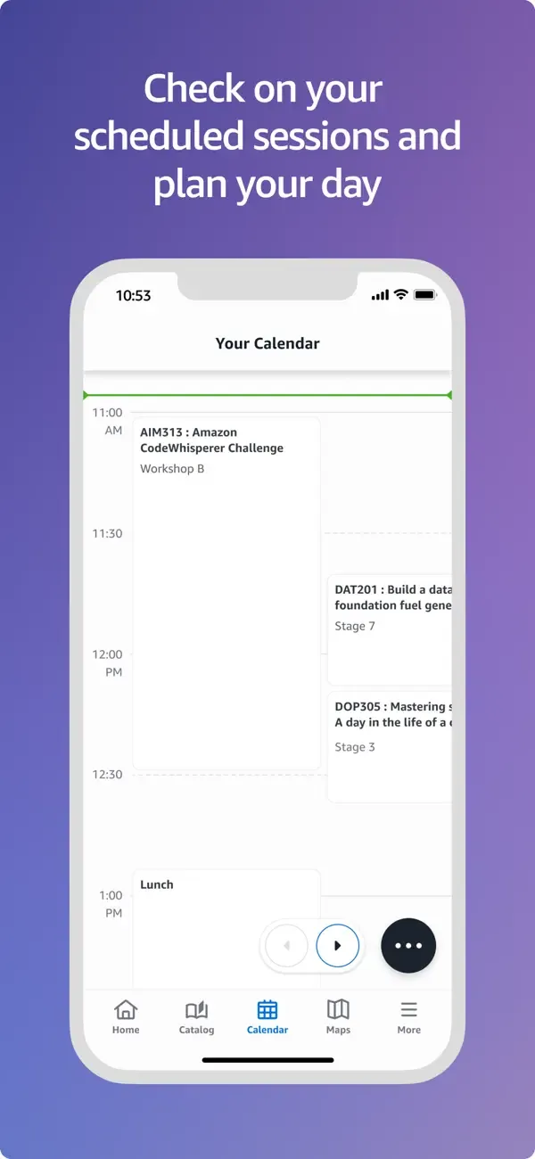 AWS Events screenshot 3