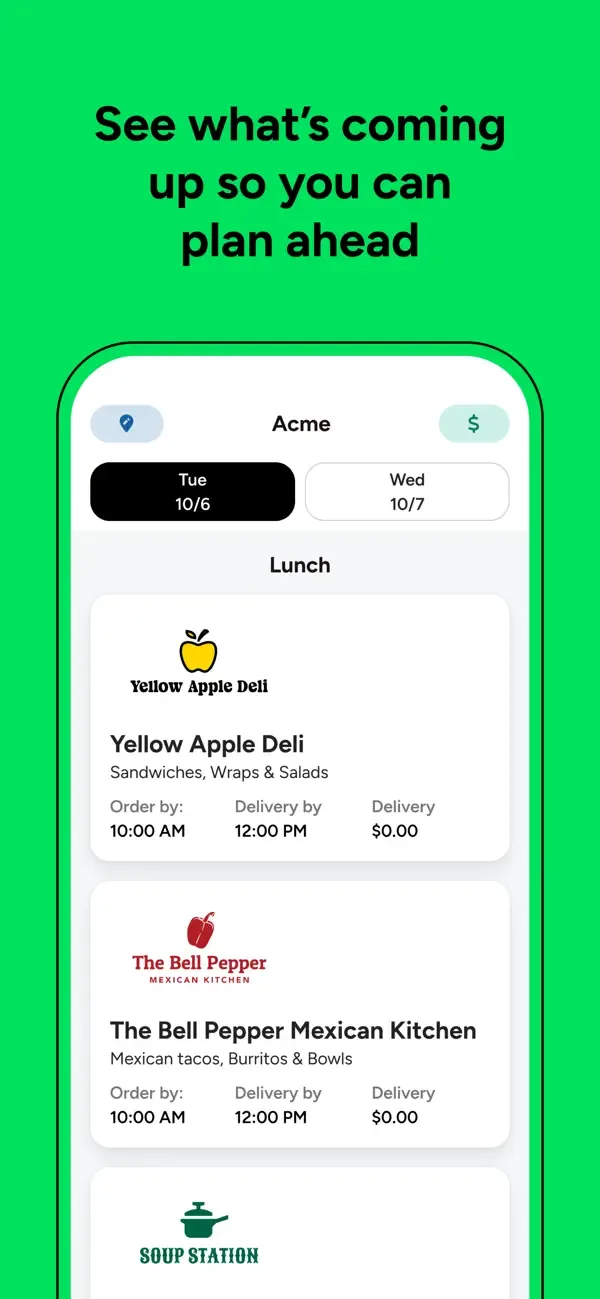ezCater Meal Program  screenshot 2