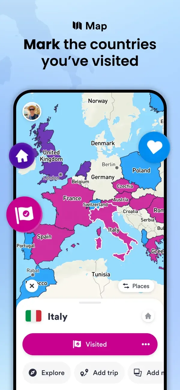Skratch: Travel Map & eSIM screenshot 2