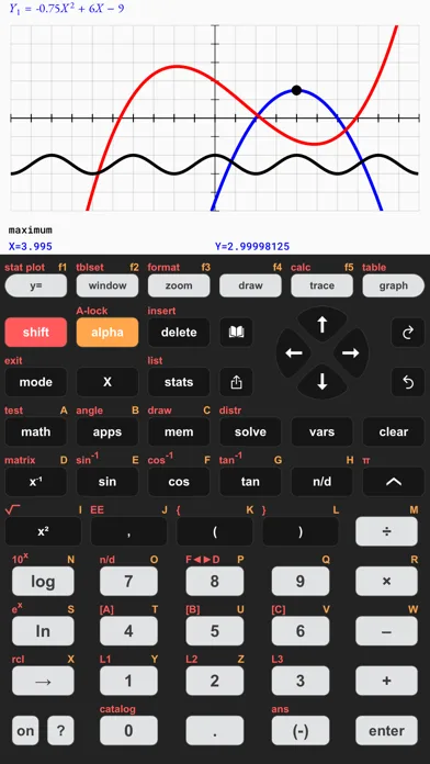 Taculator 84 Graphing Calc screenshot 1