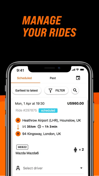 GetTransfer DRIVER Service screenshot 4