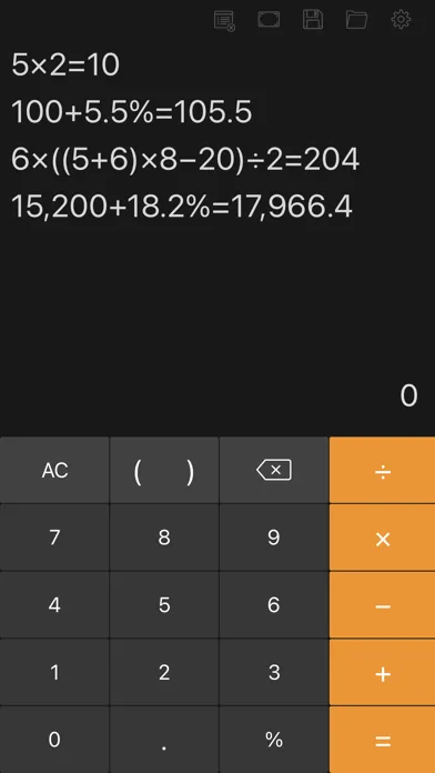 Calculator with History Tape screenshot 2
