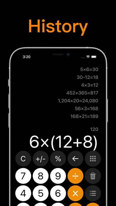 Calculator with History + screenshot 3