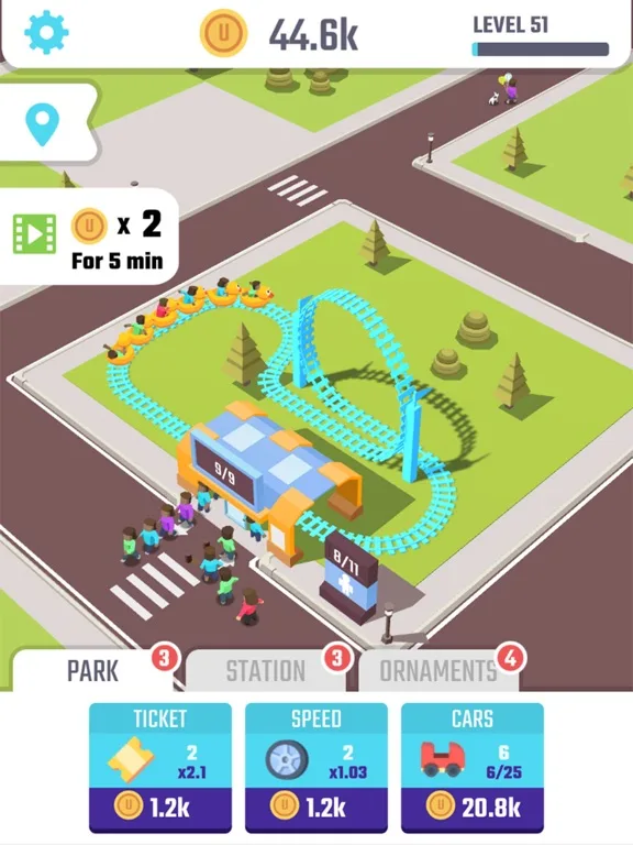 Idle Roller Coaster screenshot 5