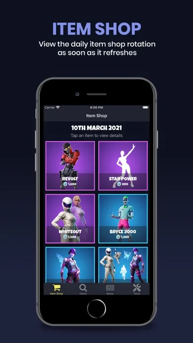 fnbr.co — Tracker for Fortnite screenshot 1