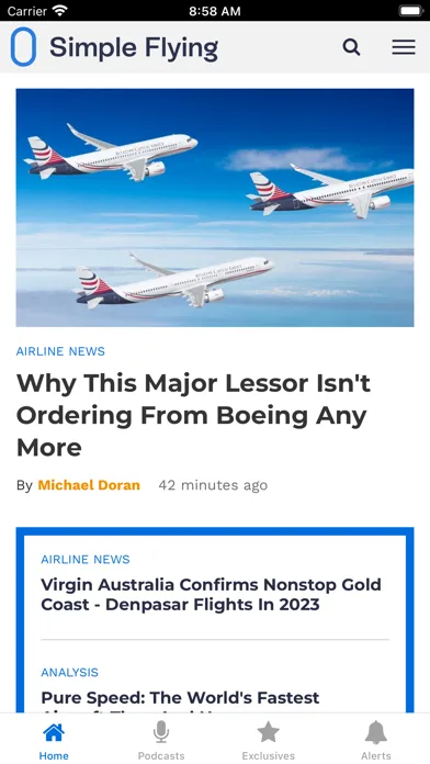 Simple Flying - Aviation News screenshot 1