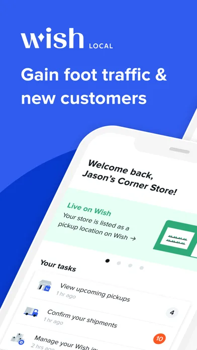 Wish Local for Partner Stores screenshot 1