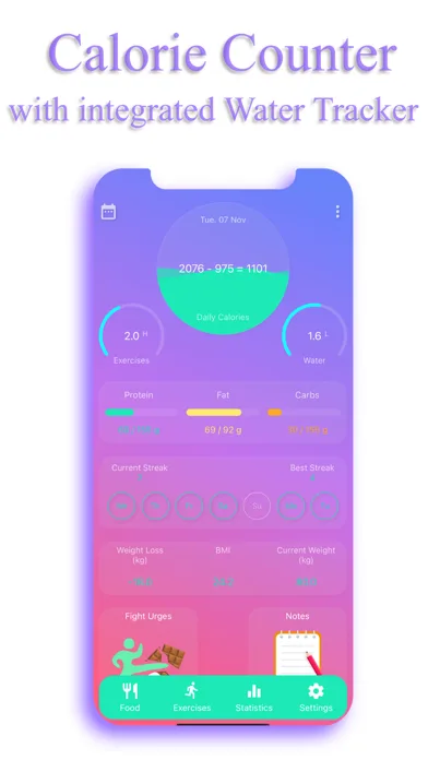 Calorie Counter - EasyFit screenshot 1