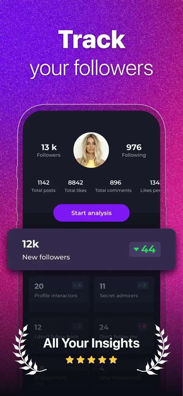 Reports: Followers Tracker screenshot 1