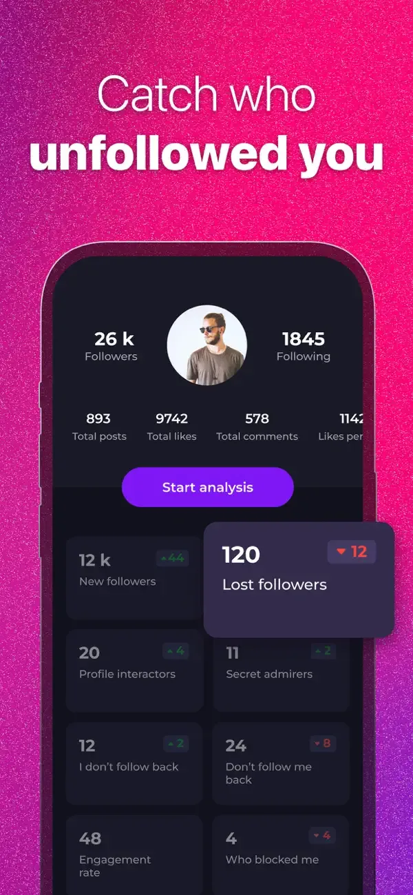 Reports: Followers Tracker screenshot 2