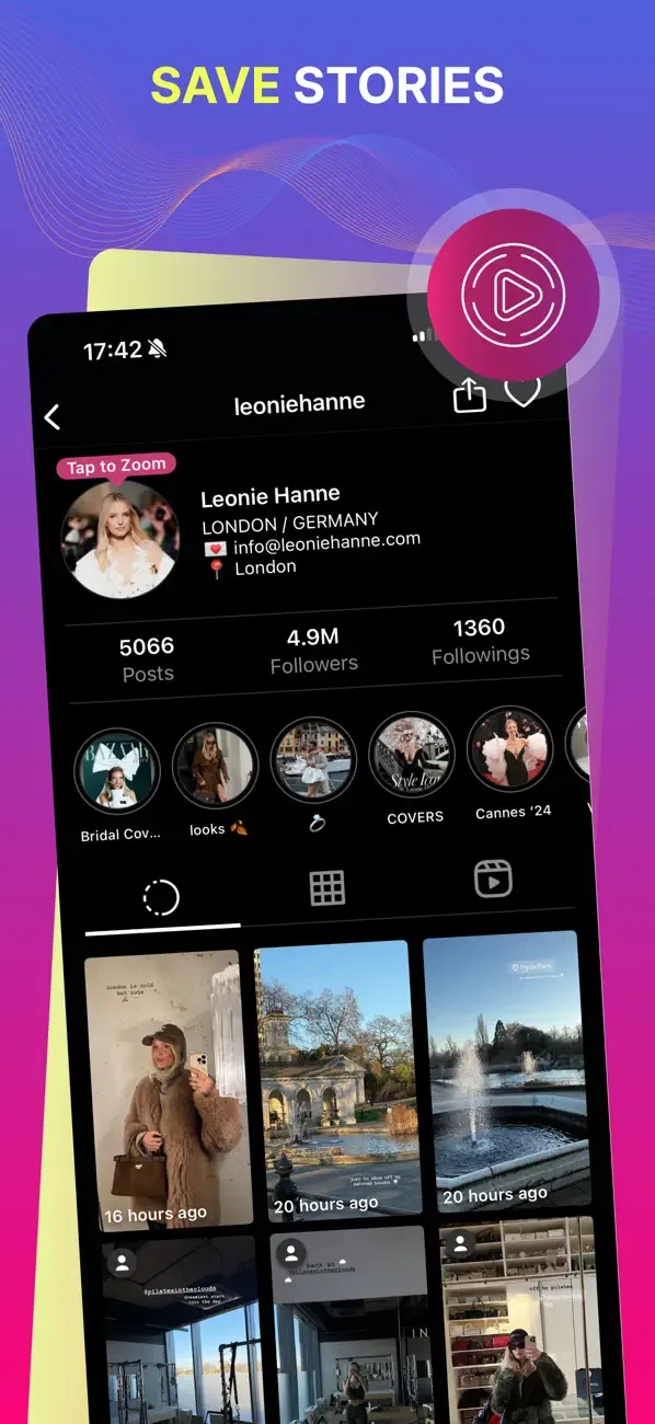 Profile Story Viewer by Poze screenshot 2
