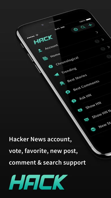 HACK for Hacker News YC Reader screenshot 1