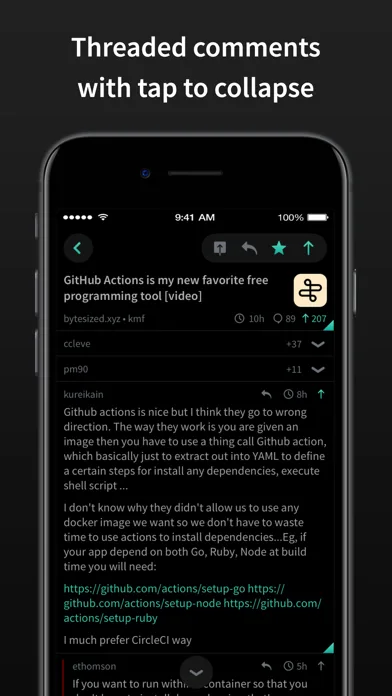HACK for Hacker News YC Reader screenshot 3