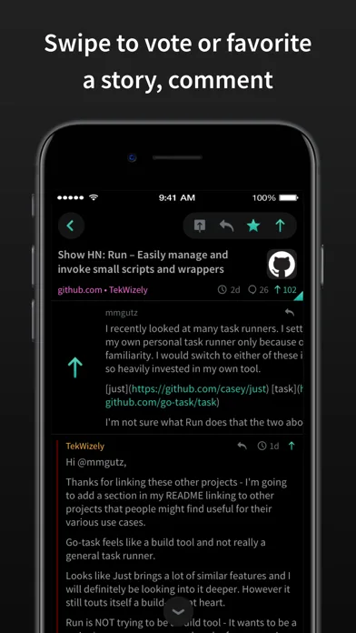 HACK for Hacker News YC Reader screenshot 4