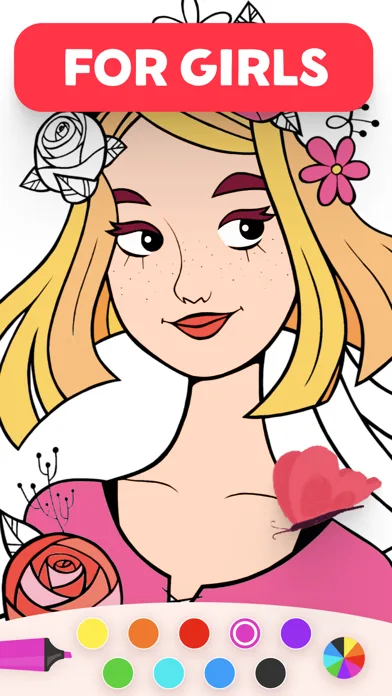 Coloring Book for Girls Kids 5 screenshot 4