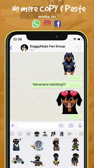 CrusoeMoji - Dachshund sticker screenshot 3