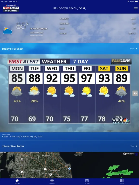 CoastTV First Alert Weather screenshot 5