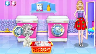 Olivias washing laundry game screenshot 5
