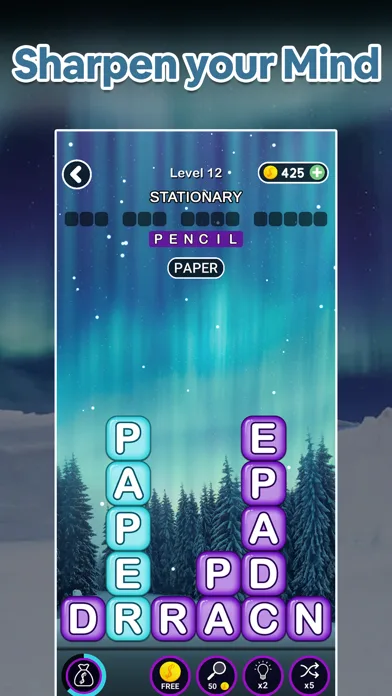 Word Blocks Connect Stacks screenshot 1