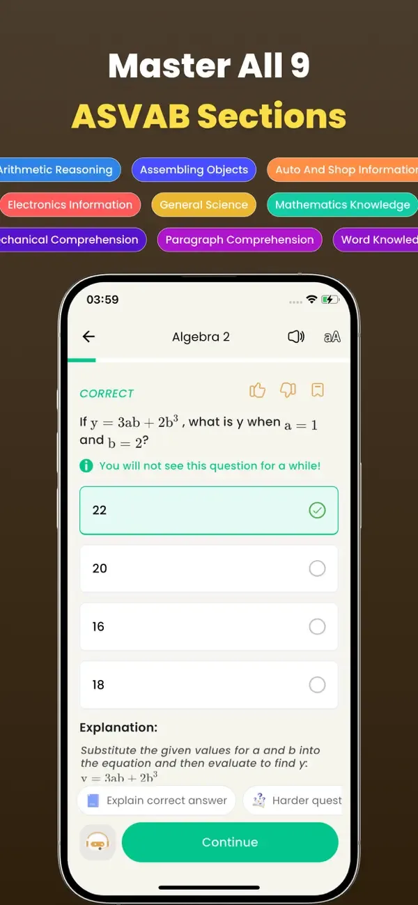 ASVAB Practice Test By ABC screenshot 1