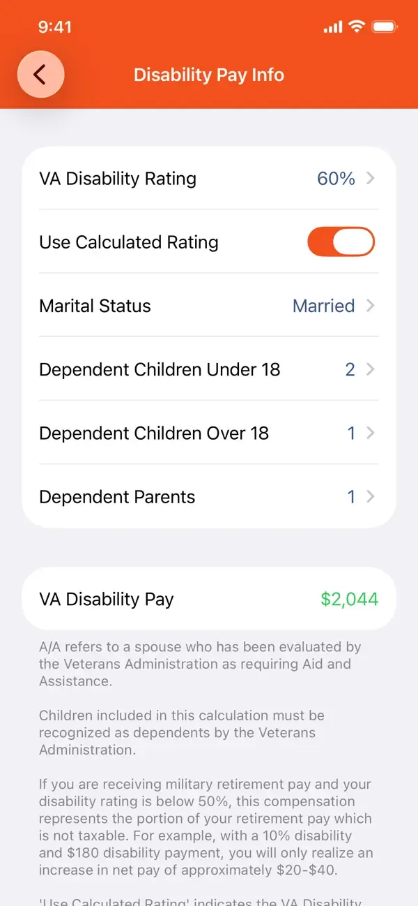VA Disability Pay screenshot 3