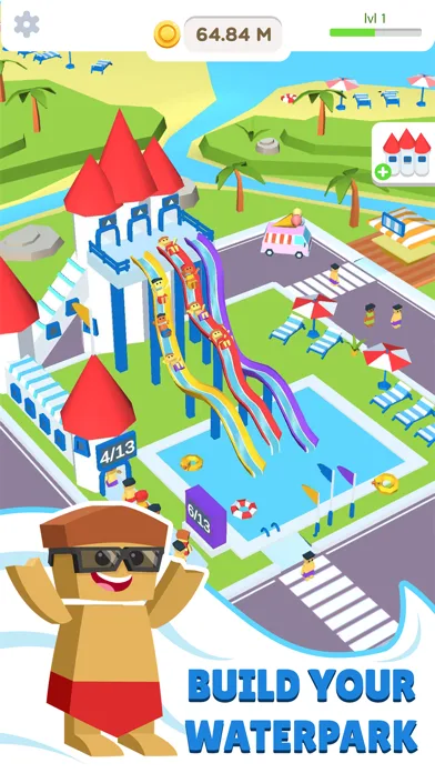 Idle Waterpark 3D Fun Aquapark screenshot 1