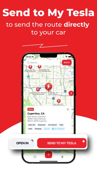 Supercharger map for Tesla screenshot 4