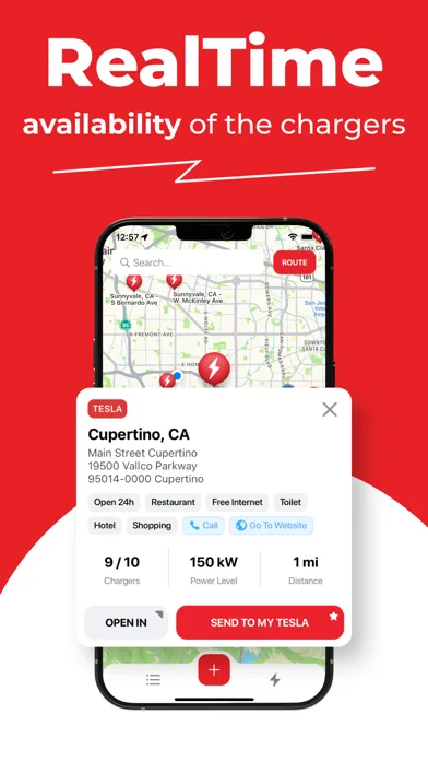 Supercharger map for Tesla screenshot 5