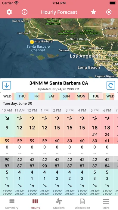 Wind Speed Forecast App screenshot 2