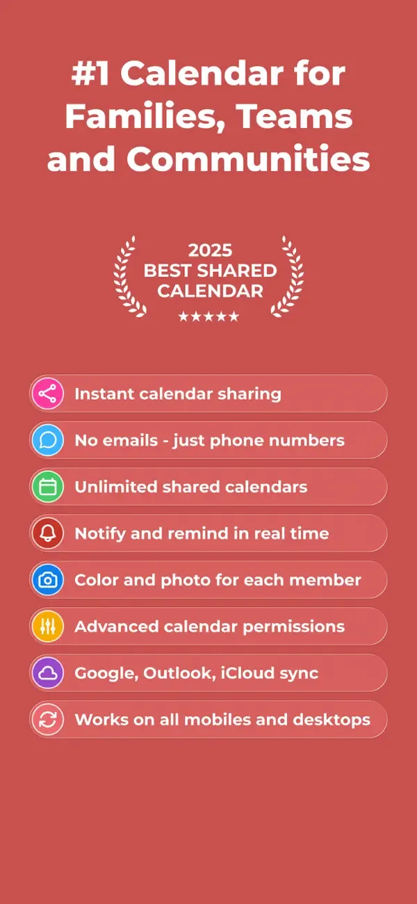 GroupCal - Shared Calendar screenshot 1