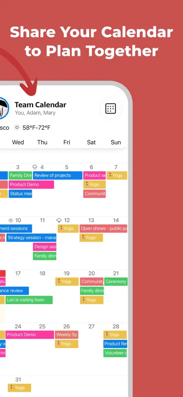 GroupCal - Shared Calendar screenshot 3