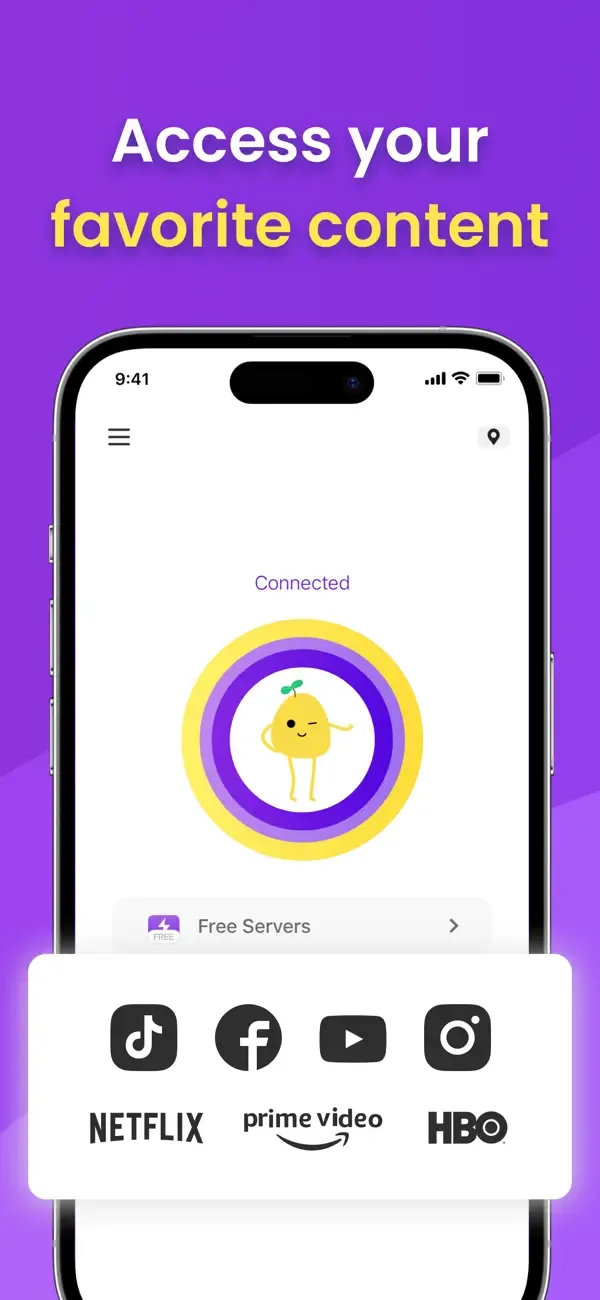VPN - Free VPN Potato ™ screenshot 1