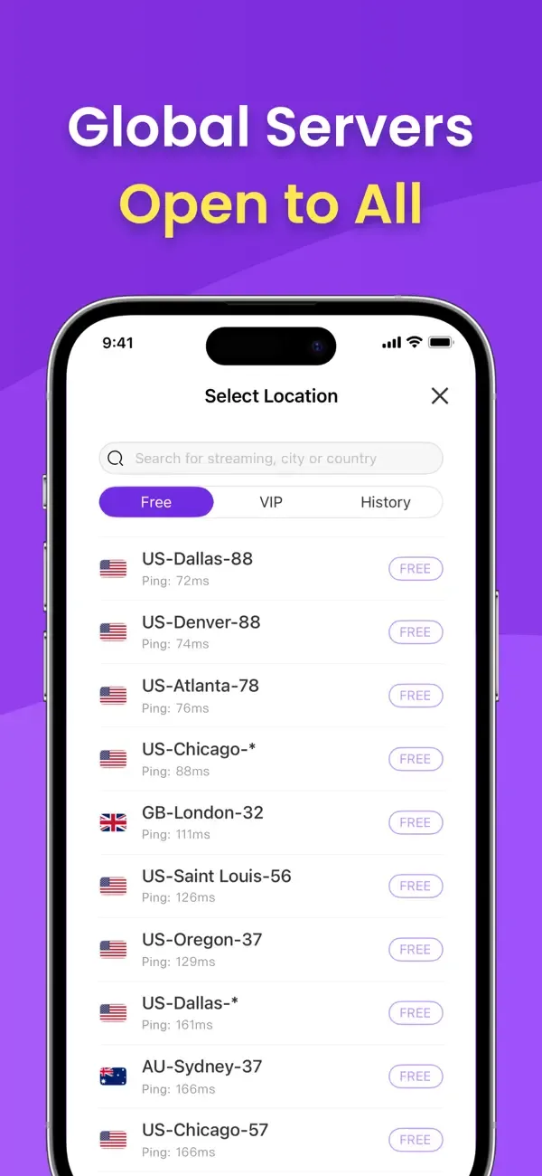 VPN - Free VPN Potato ™ screenshot 2