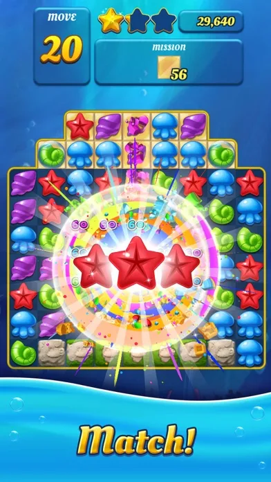 Ocean Splash Match 3 screenshot 1