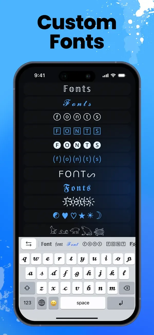 Fonts＋Font Keyboard for iPhone screenshot 1