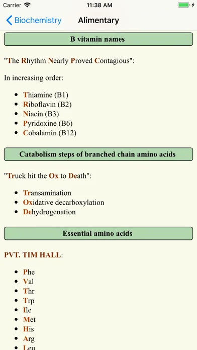 All Medical Mnemonics screenshot 2